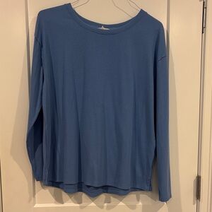 Caslon Womens Long Sleeve Ribbed Shirt Large